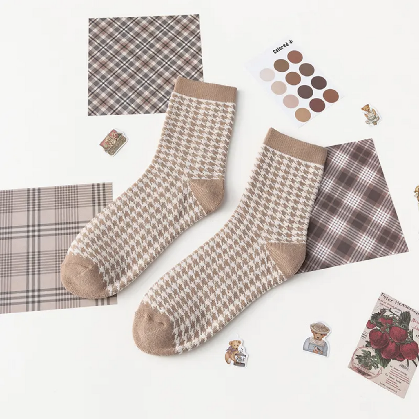 Cozy Home Socks - Busy Ferns