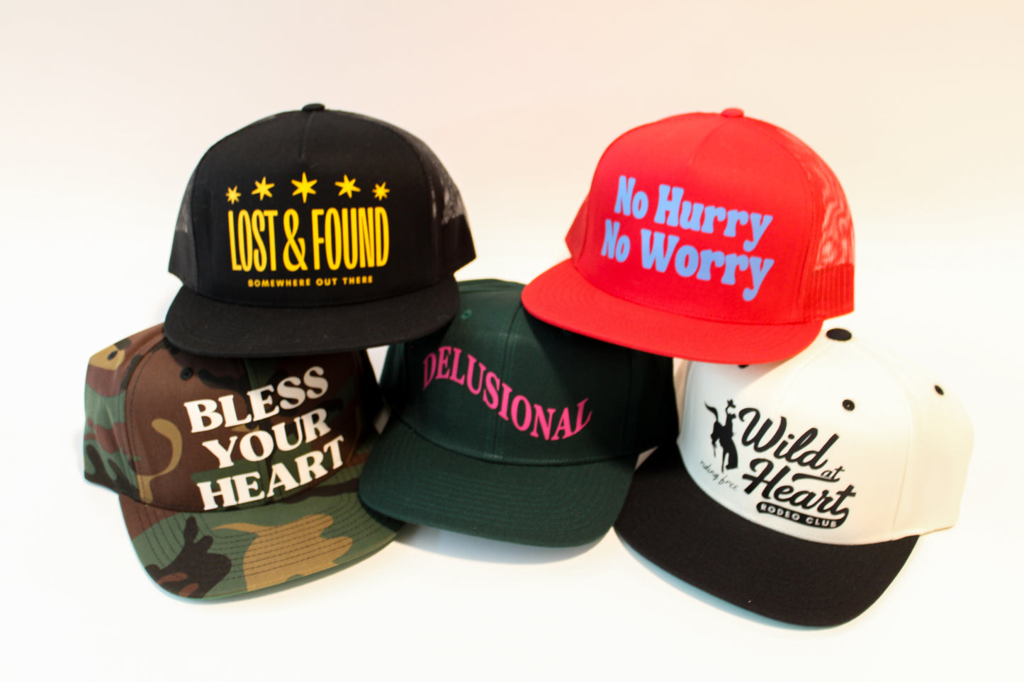 Lost & Found Trucker Hat - Busy Ferns