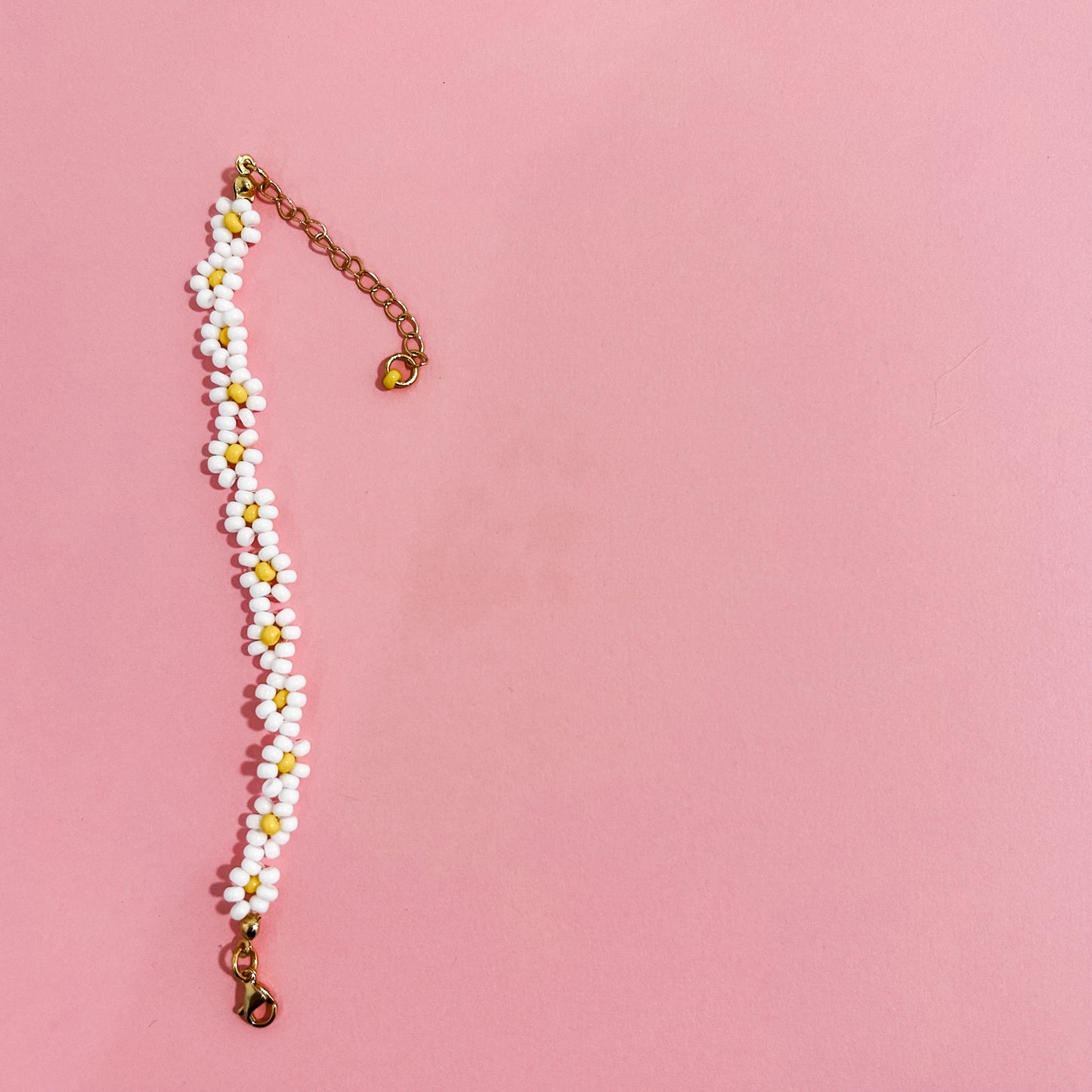 Daisy Beaded Chain Bracelets - Busy Ferns