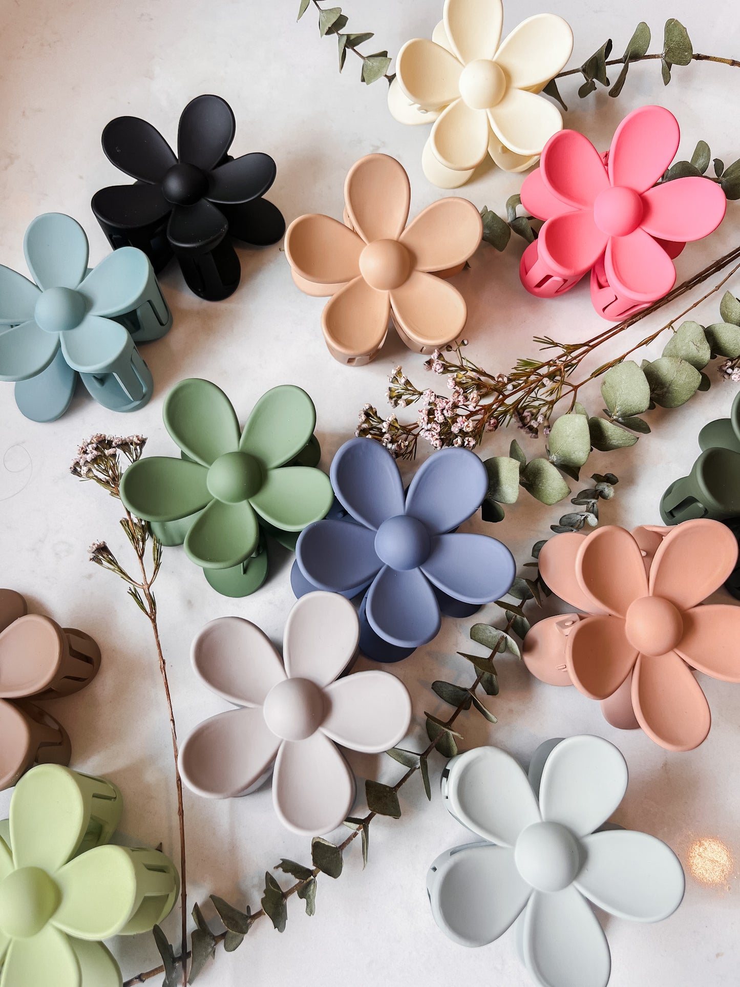 Flower Hair Clips - Busy Ferns