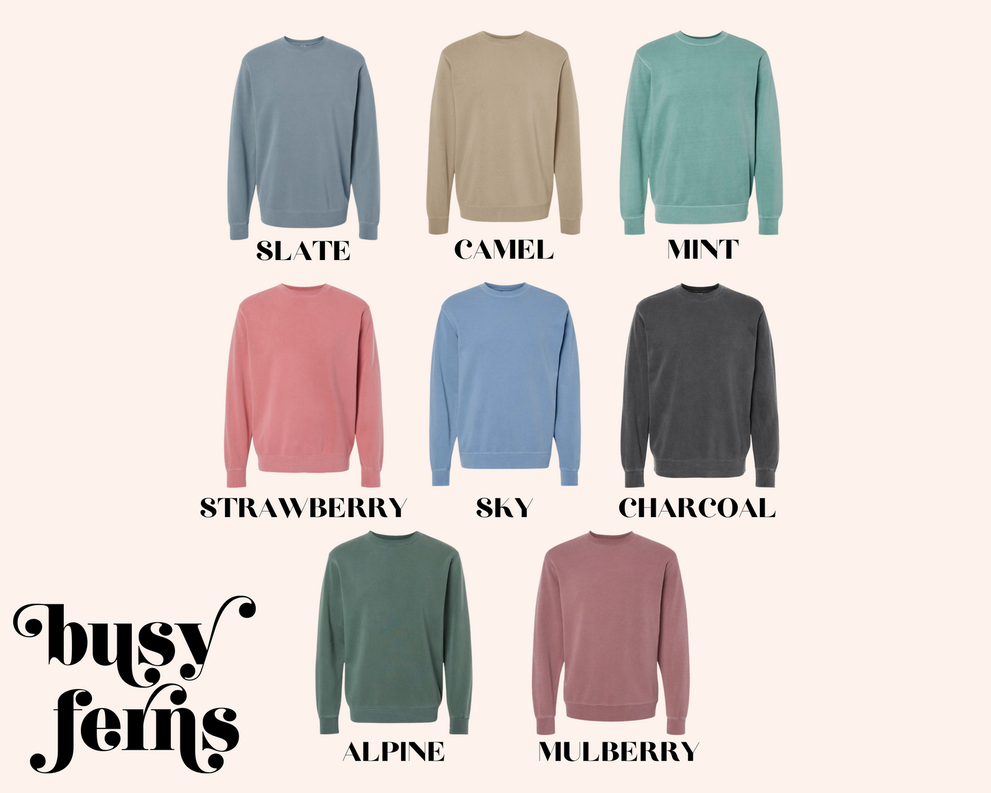 Custom Sweater - Busy Ferns