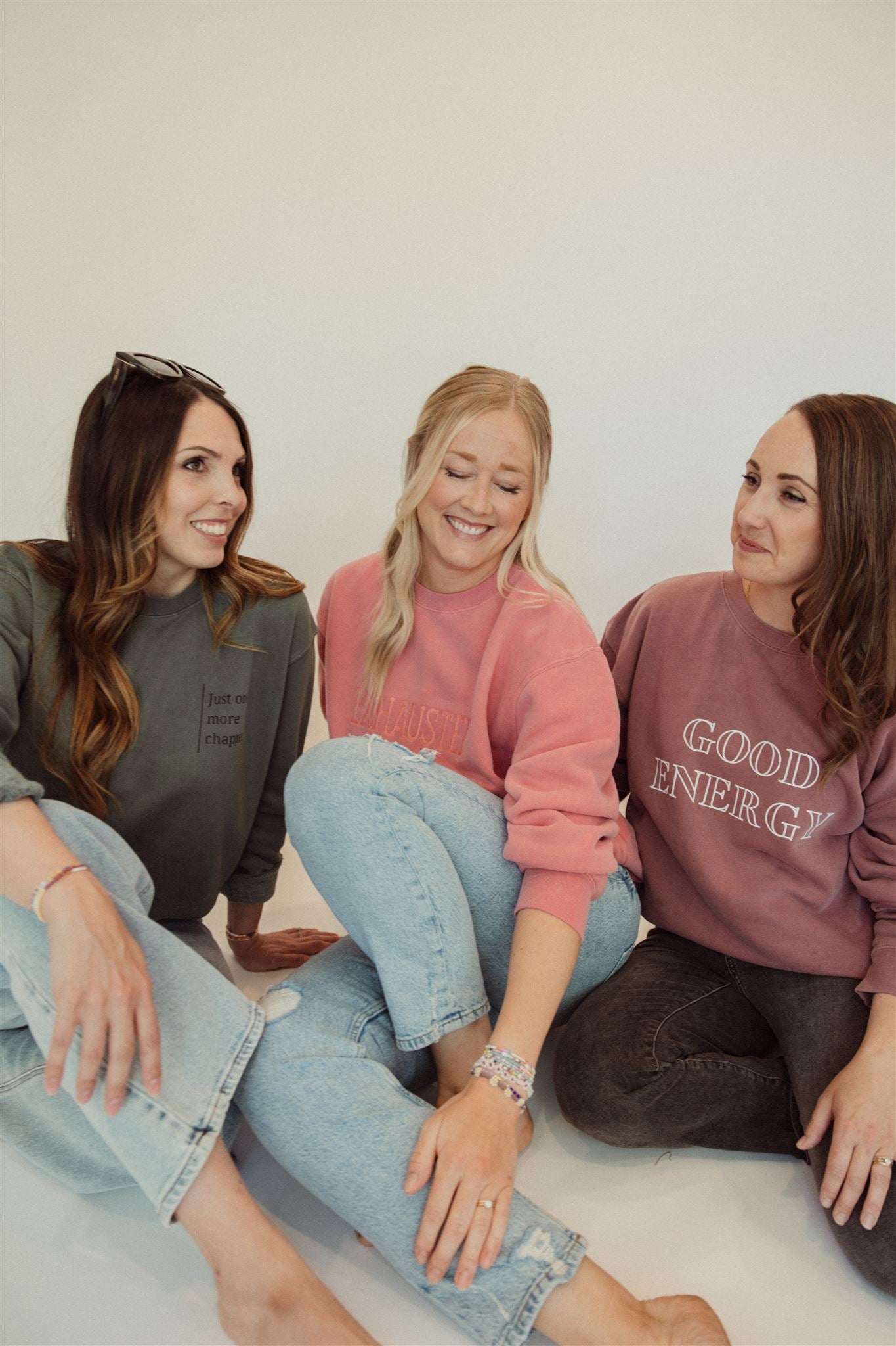 Just One More Chapter Sweater - Busy Ferns