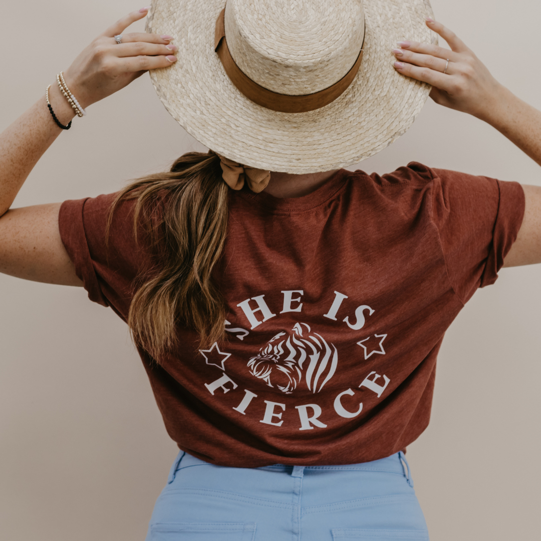 She is Fierce (back design) - Busy Ferns