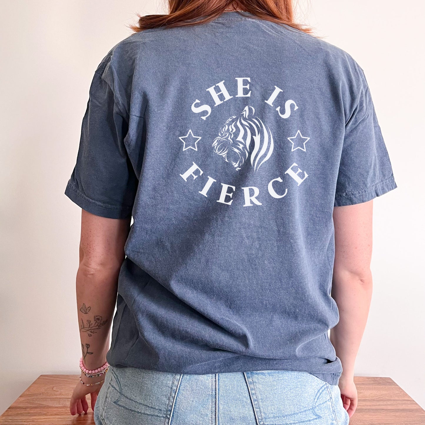 She is Fierce (back design) - Busy Ferns