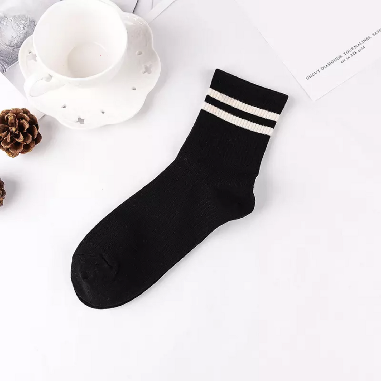 Classic Stripe Socks - Busy Ferns