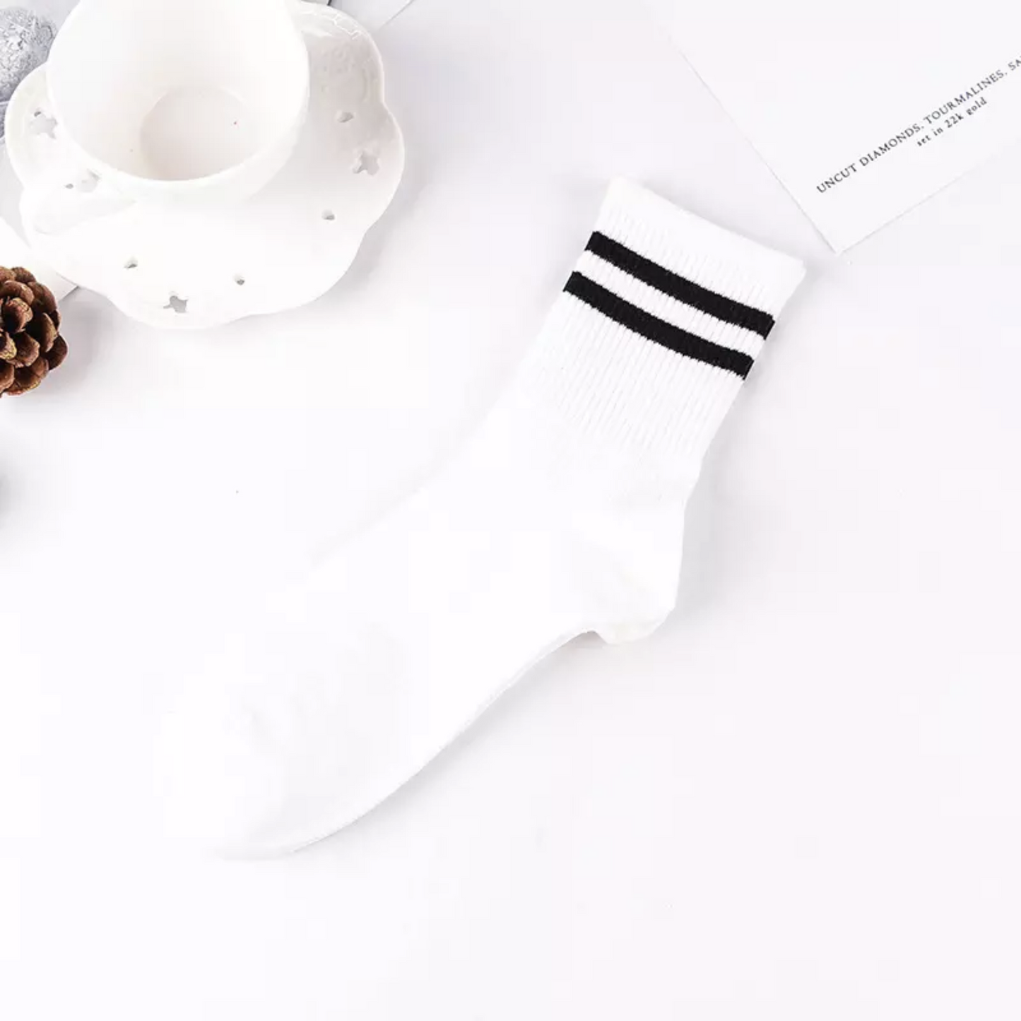 Classic Stripe Socks - Busy Ferns