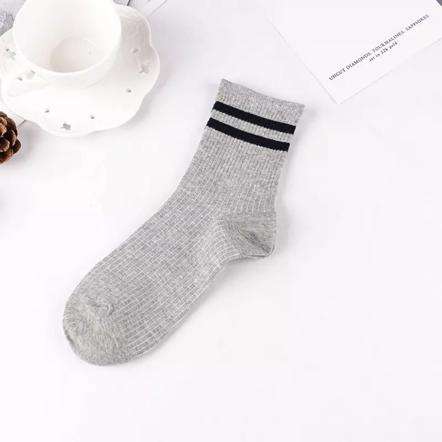 Classic Stripe Socks - Busy Ferns