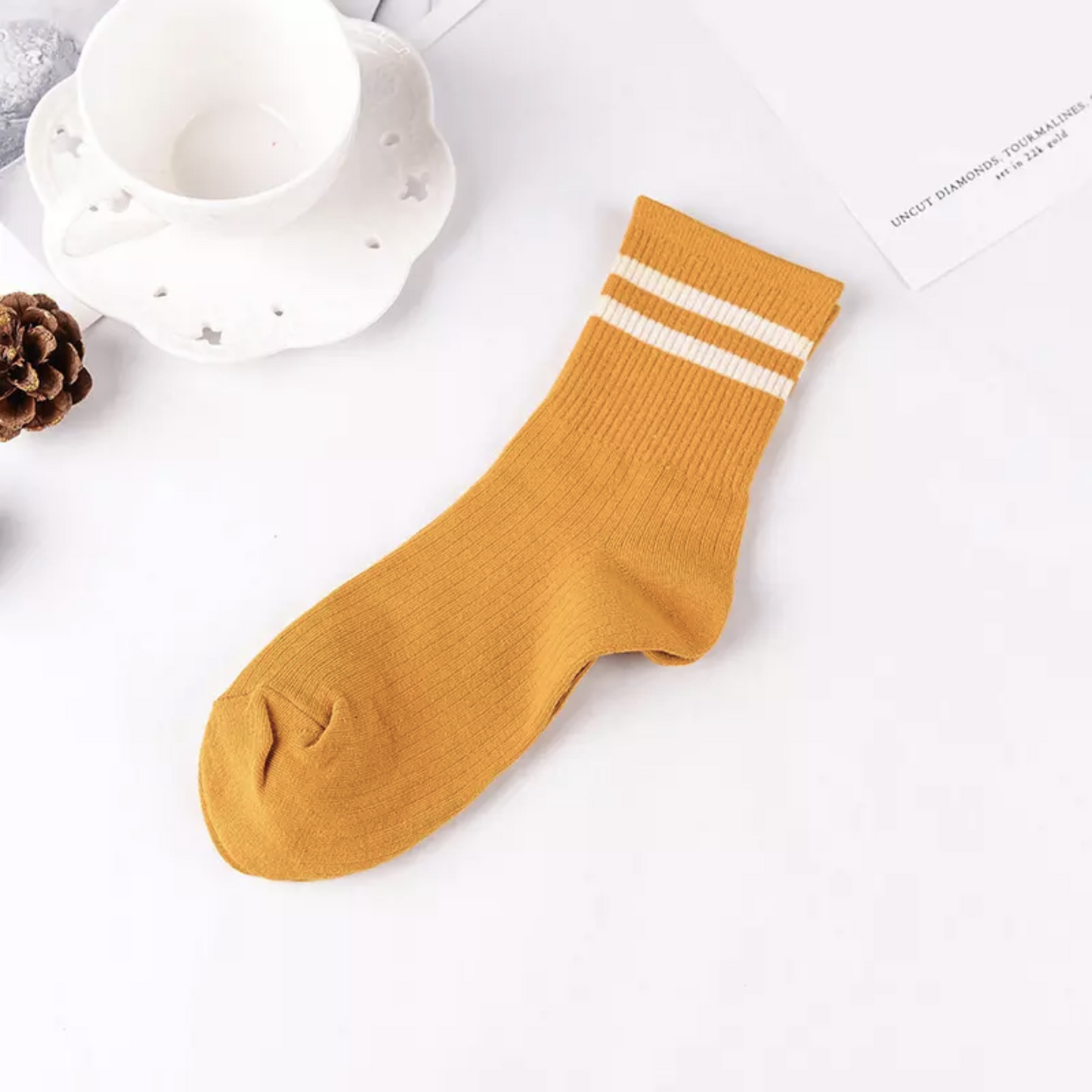 Classic Stripe Socks - Busy Ferns