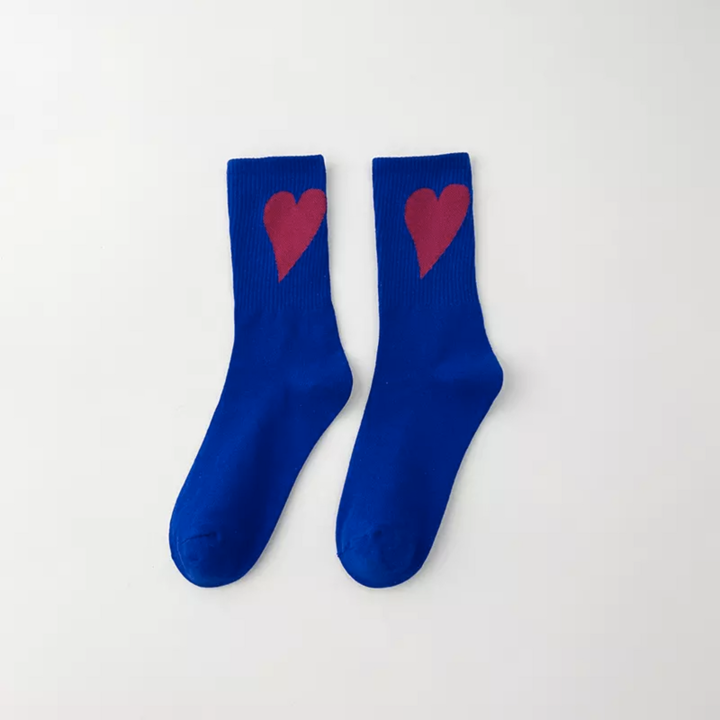 Colourful Heart Socks - Busy Ferns