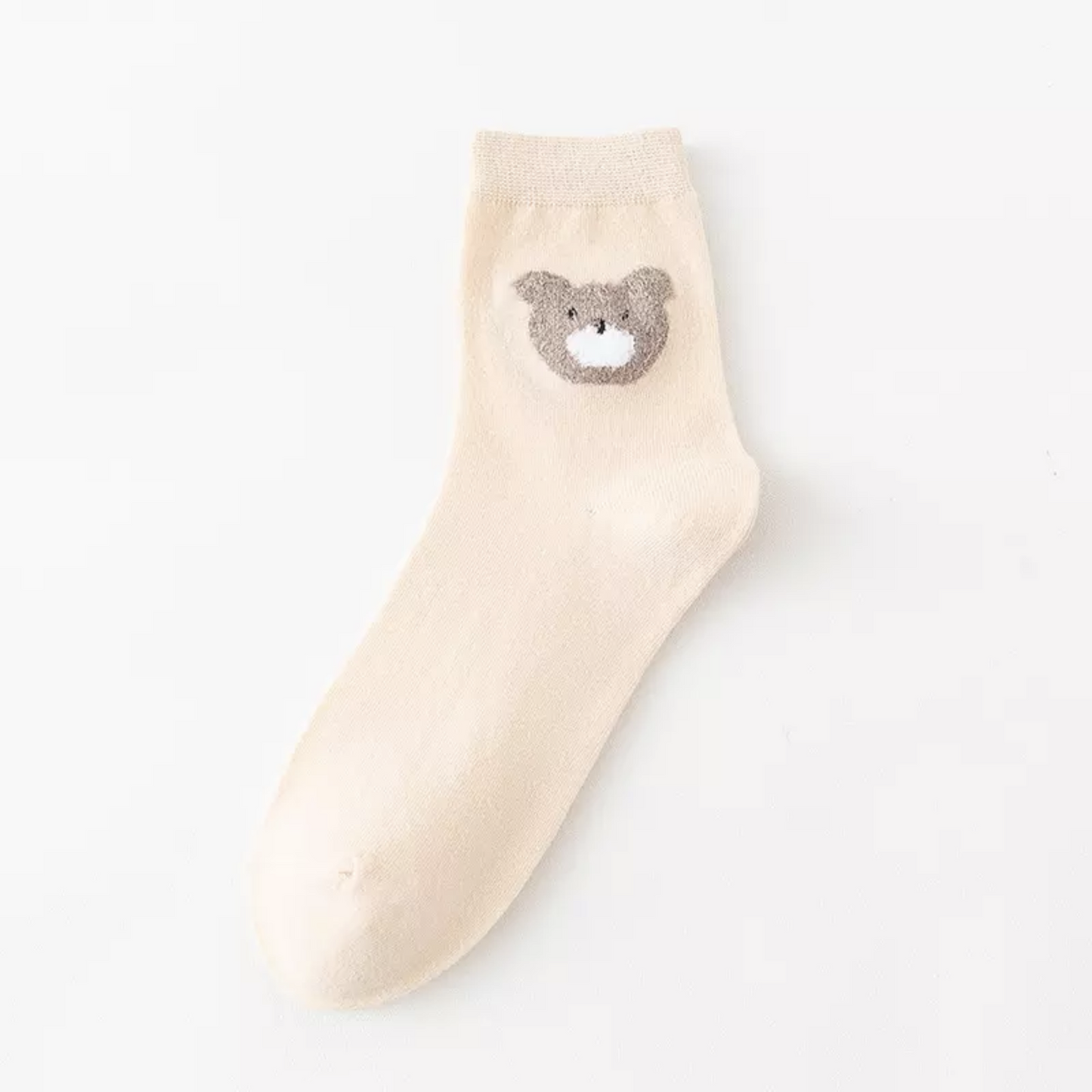 Teddy Bear Socks - Busy Ferns