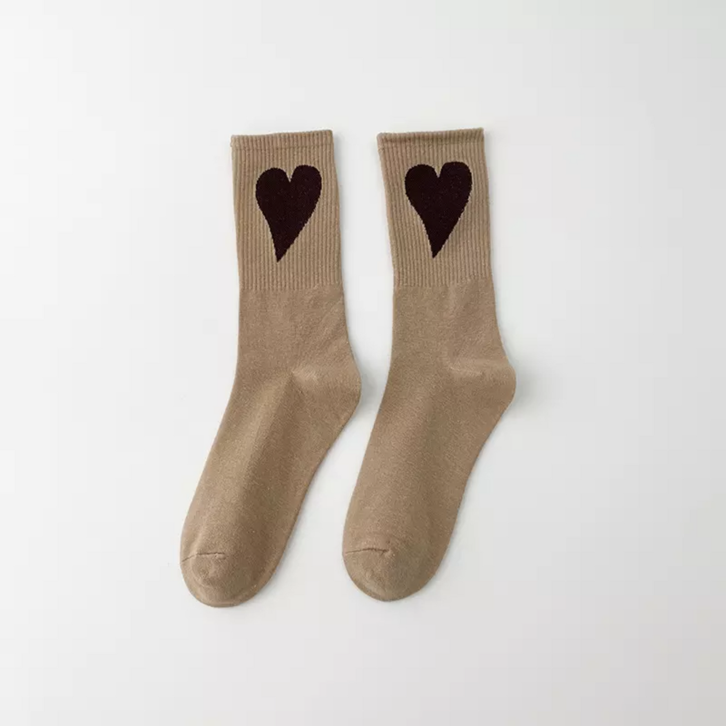 Colourful Heart Socks - Busy Ferns