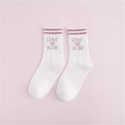 Leave Me Alone Socks - Busy Ferns