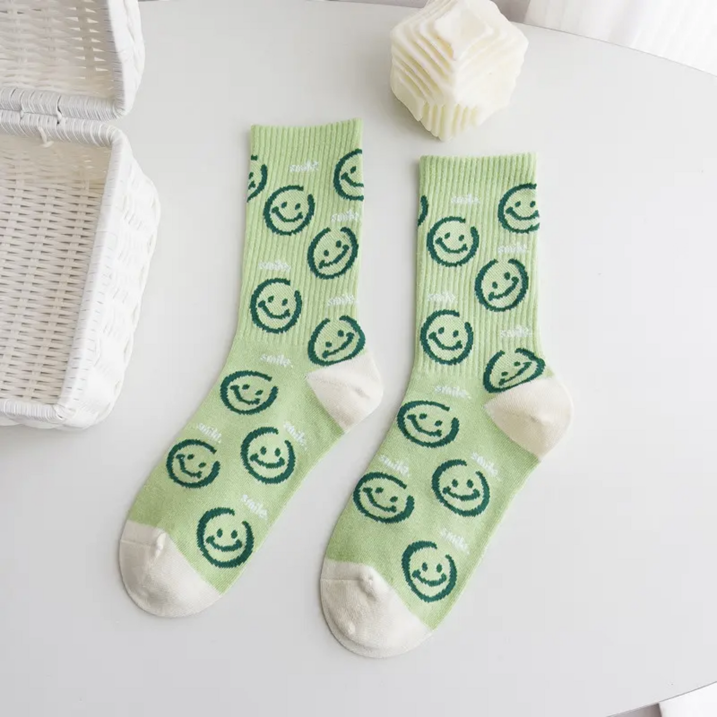 Crocodile Happy Socks - Busy Ferns