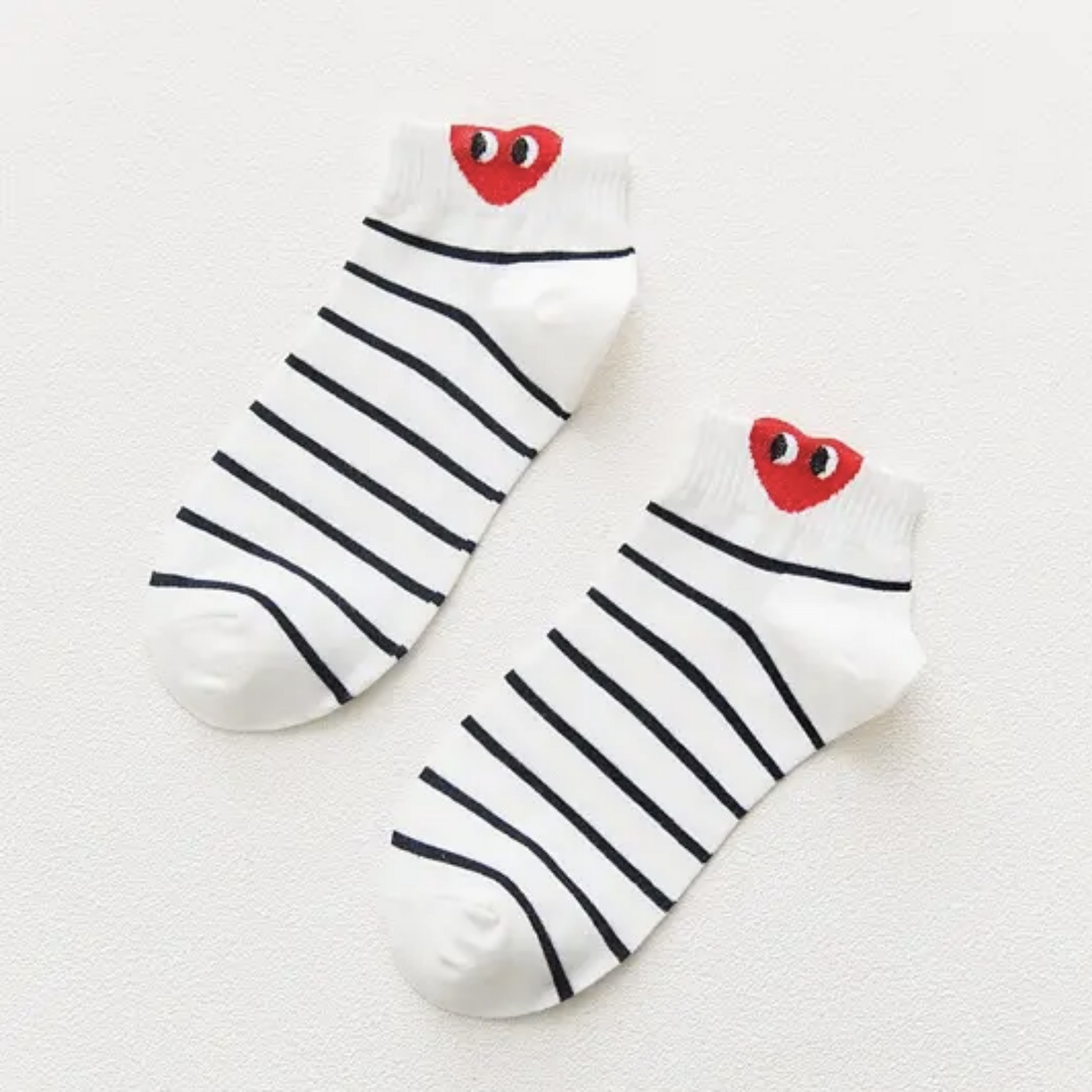 Heart Eyes Socks - Busy Ferns