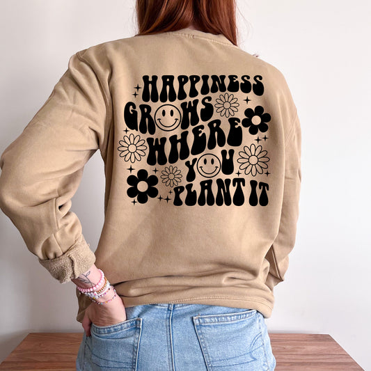 Happiness Grows (Back Design) - Busy Ferns