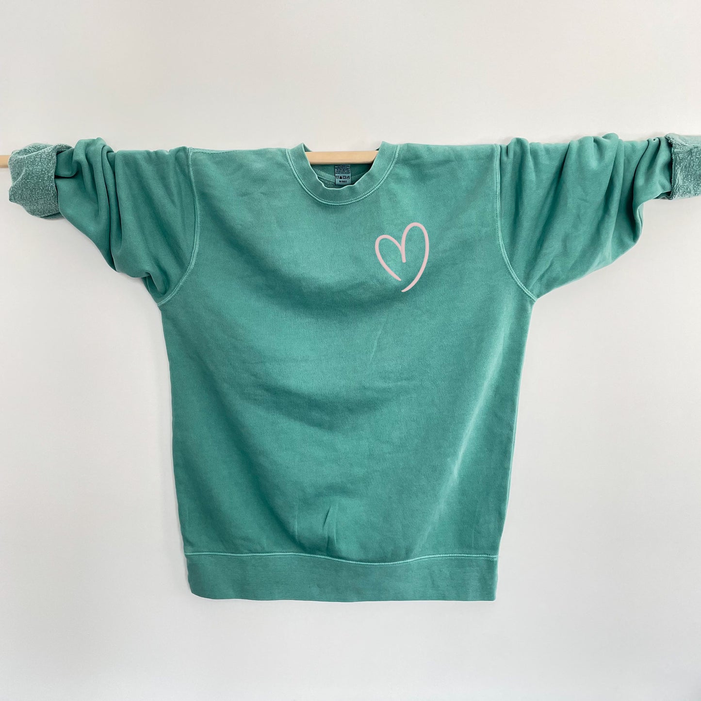 Embroidered Heart - Busy Ferns