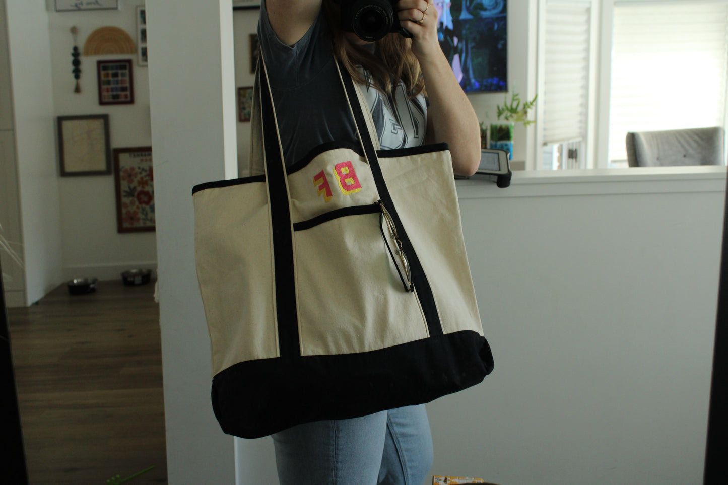 Personalized Tote Bag - Busy Ferns