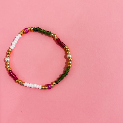 Stackable Beaded Bracelets - Busy Ferns