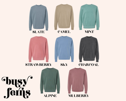 Mama Embroidered Sweater - Busy Ferns