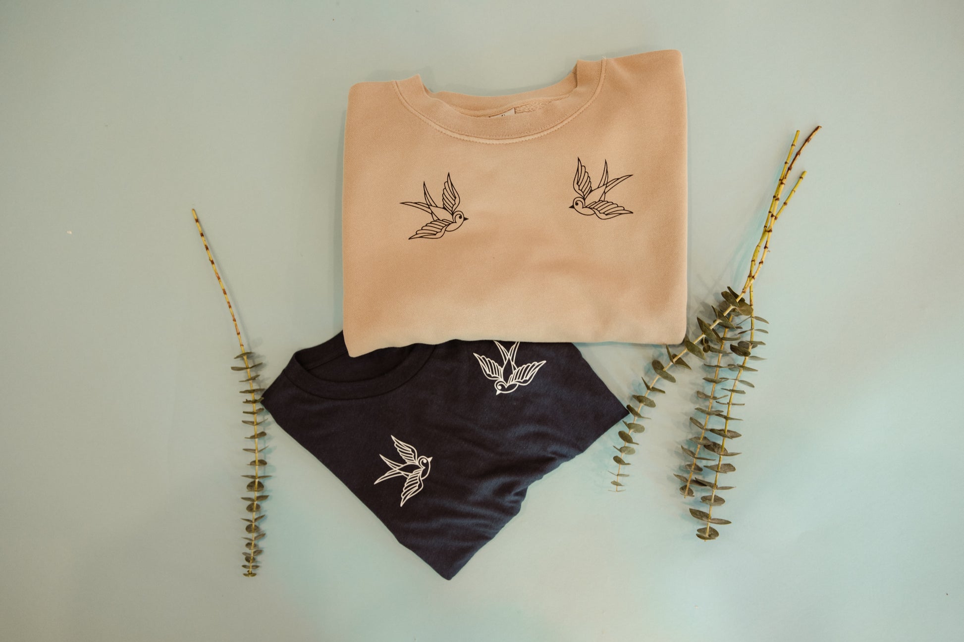 Dueling Birds - Busy Ferns