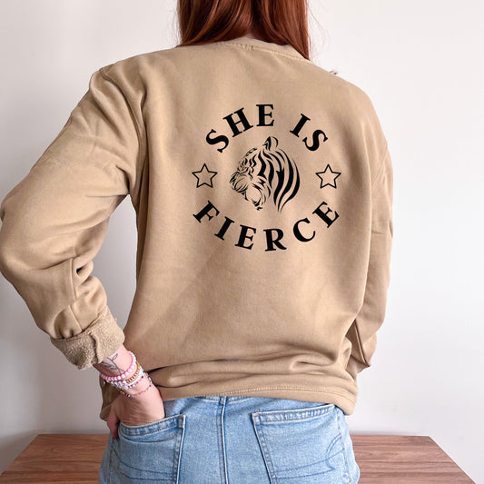 She is Fierce (back design) - Busy Ferns
