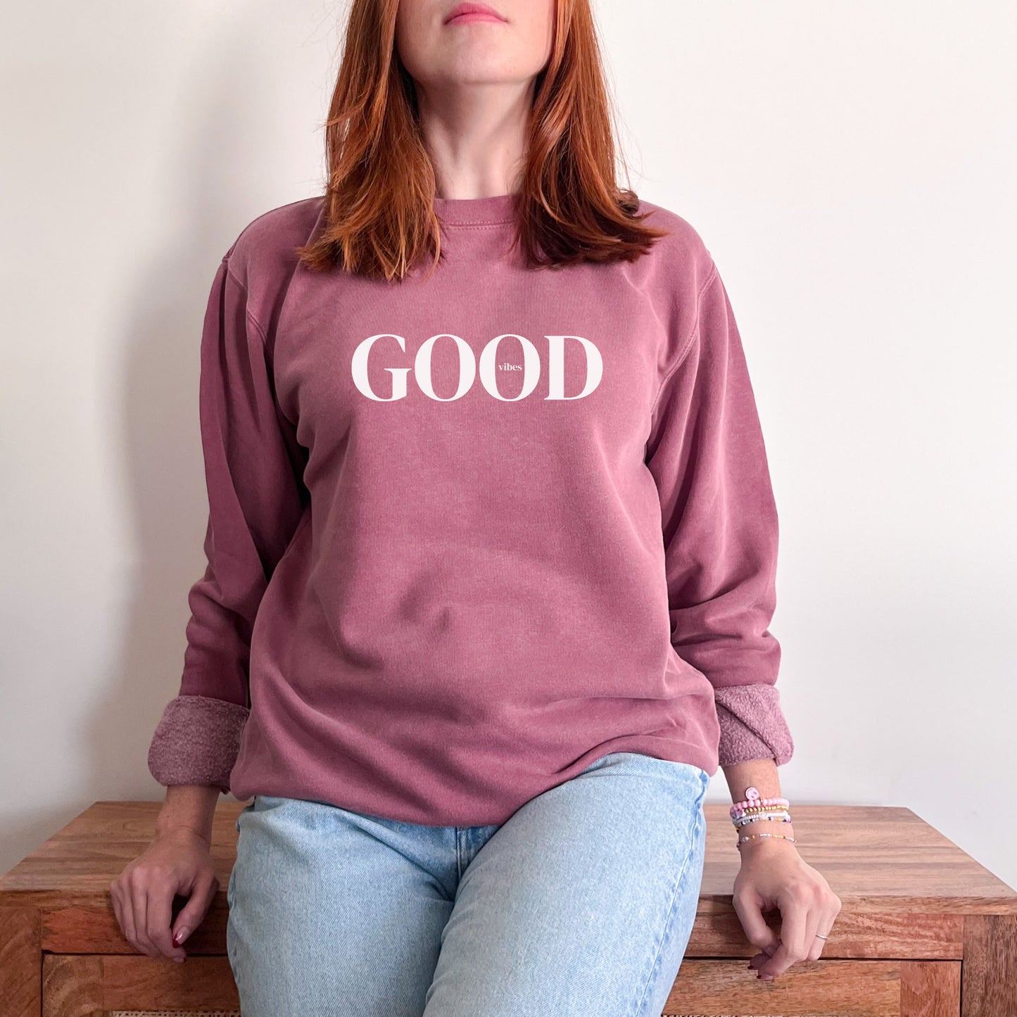 Good Vibes Sweater - Busy Ferns