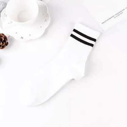 Classic Stripe Socks - Busy Ferns
