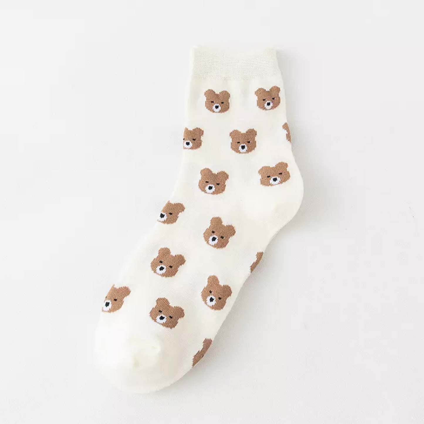 Teddy Bear Socks - Busy Ferns