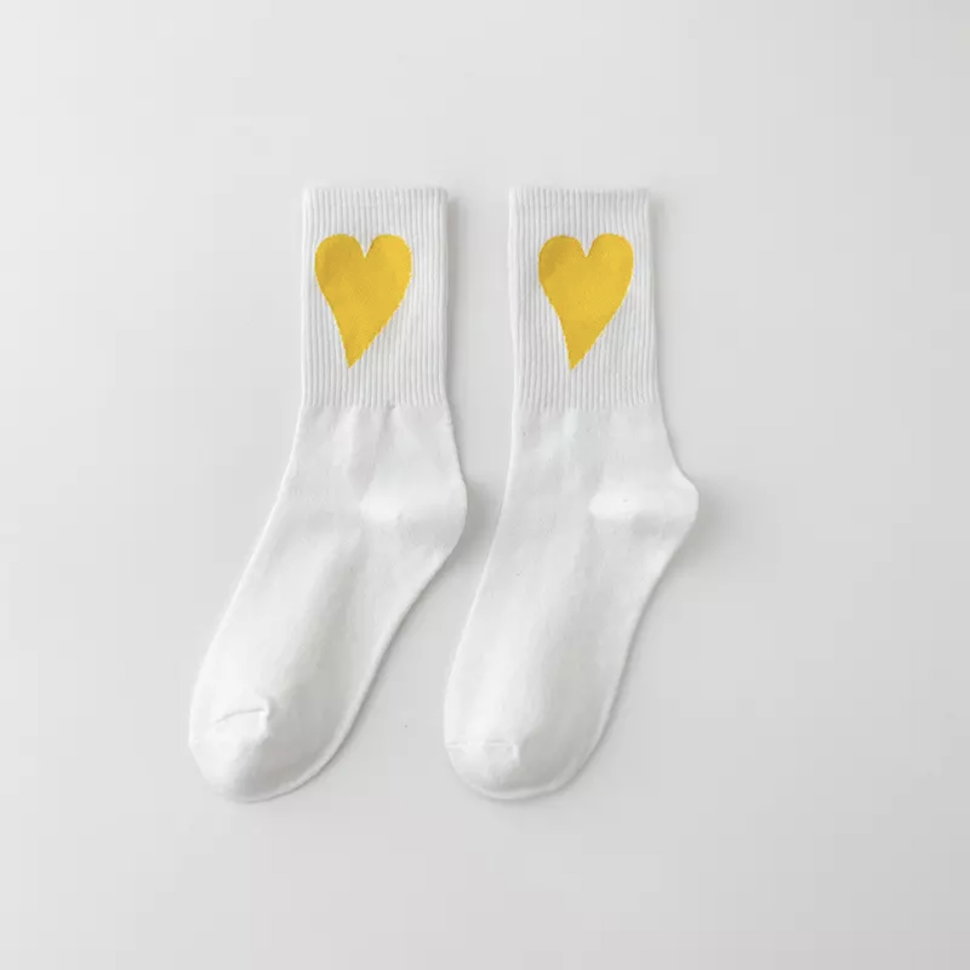 Colourful Heart Socks - Busy Ferns